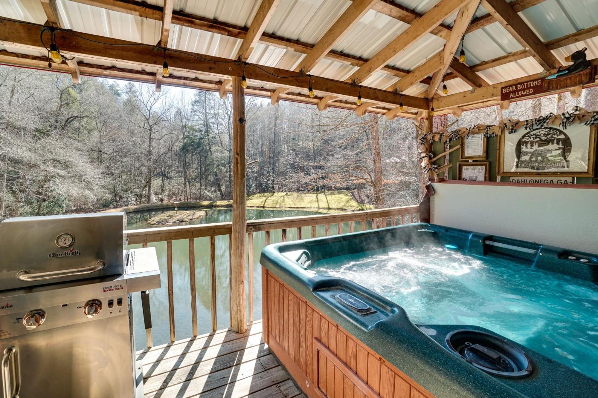 Secluded Family Retreat In Dahlonega With Hot Tub! Villa Buitenkant foto