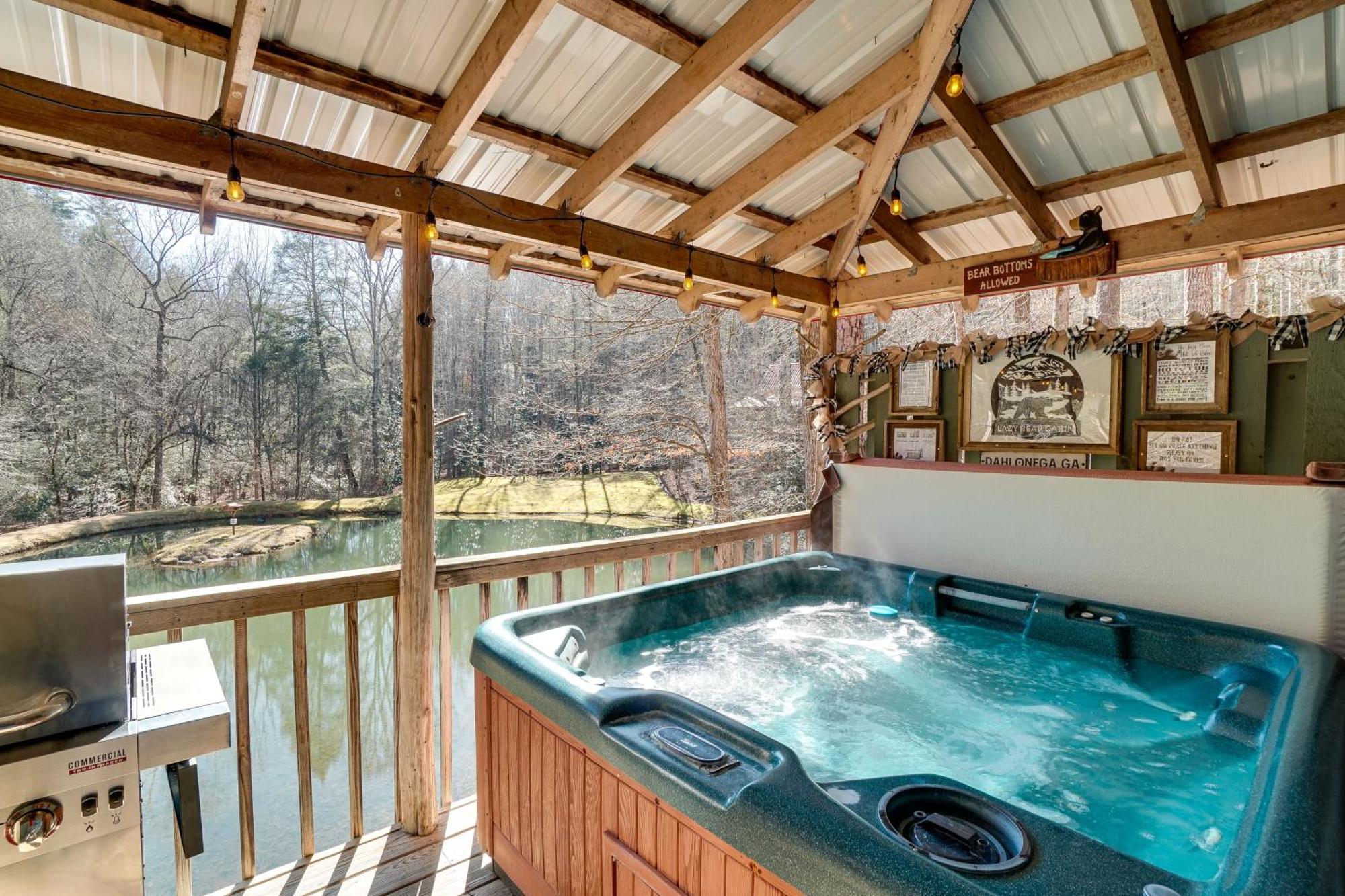 Secluded Family Retreat In Dahlonega With Hot Tub! Villa Buitenkant foto