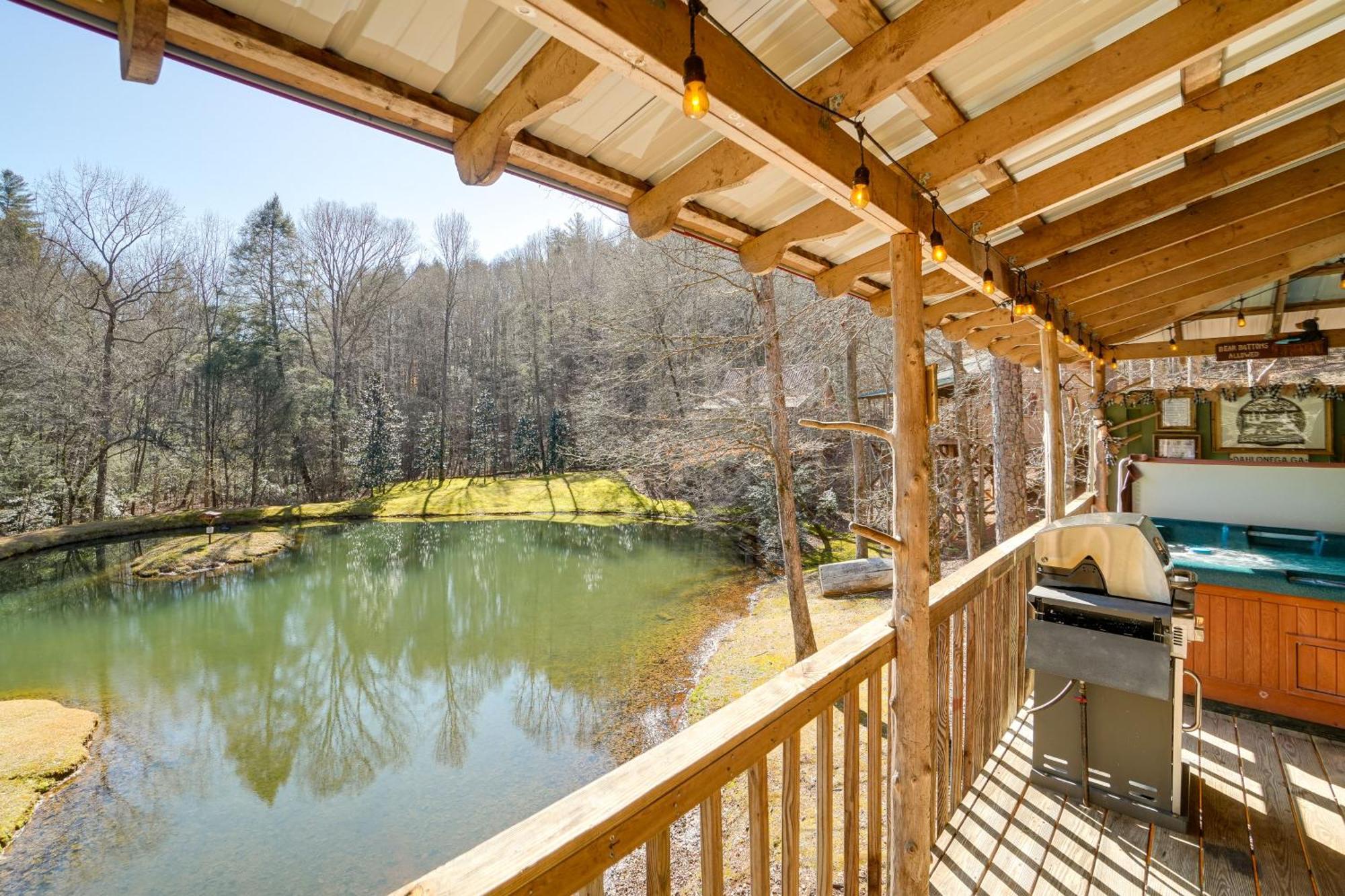 Secluded Family Retreat In Dahlonega With Hot Tub! Villa Buitenkant foto